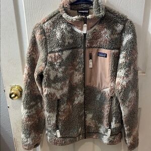 Patagonia Women's SMALL Classic Retro-X Green Snow Pine Garden Full Zip Jacket